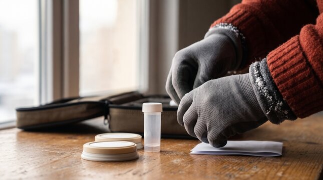 Preparing winter particulate filters for air quality analysis