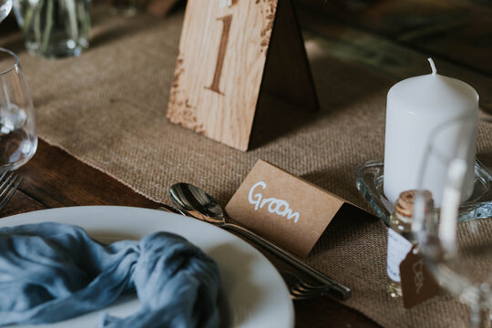 wedding table setting