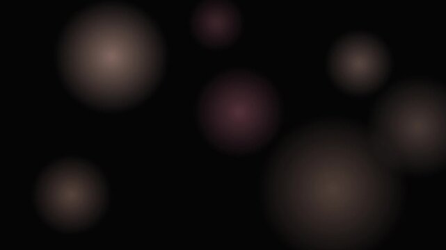 Soft Bokeh Orbs Glowing Circular Light Overlay Background