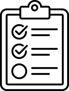 Temperature control checklist line icon for cold chain inspection, warehouse quality control, food safety and refrigerated logistics management