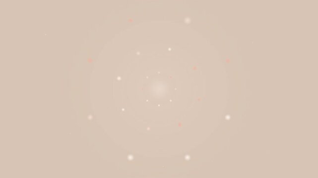 Soft Peach Cream Minimalist Particle Vortex Spiral