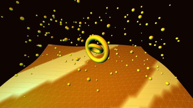 Dynamic Beer Fluid Waves Kinetic Chrome Pretzel Oktoberfest 3D 4K