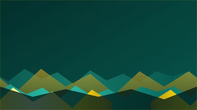 teal gold polygon wave luxurious geometric motion