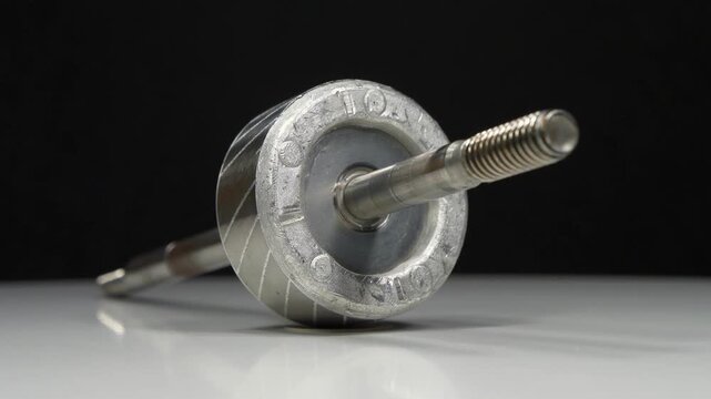 Metal armature or rotor of an electric motor with an extended shaft