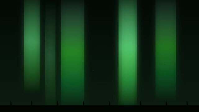 vibrant emerald aurora borealis vector motion background