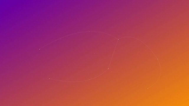 Vibrant Gradient World Map With Flowing Connection Lines