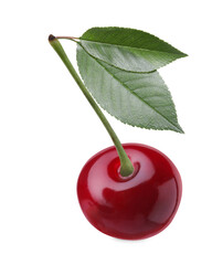 Fresh ripe cherry isolated on white. Tasty berry © New Africa