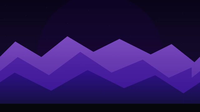 violet polygon mountain peaks shifting in distance