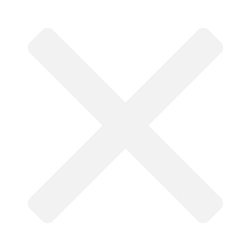Simple light gray cross mark icon with rounded edges for user interface design