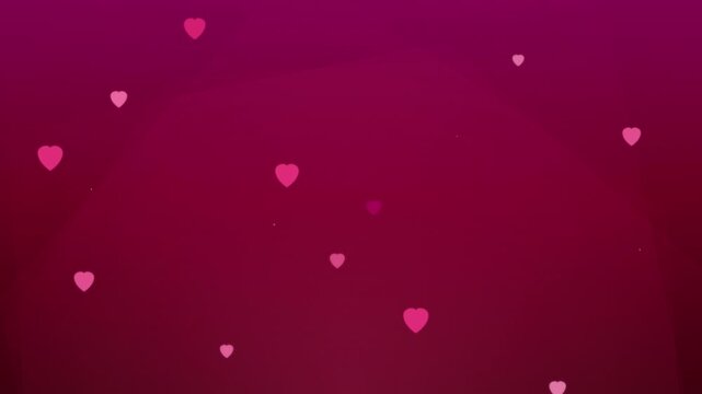 romantic rose heart upward ray vector loop