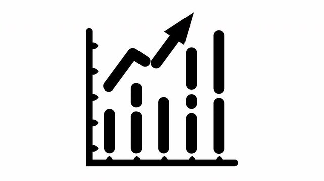 Business Product Selling Graphic Grow Video Animation. Representing Report For Finance And Business