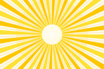 Fototapeta premium Abstract Radial Yellow Orange Sunburst Background