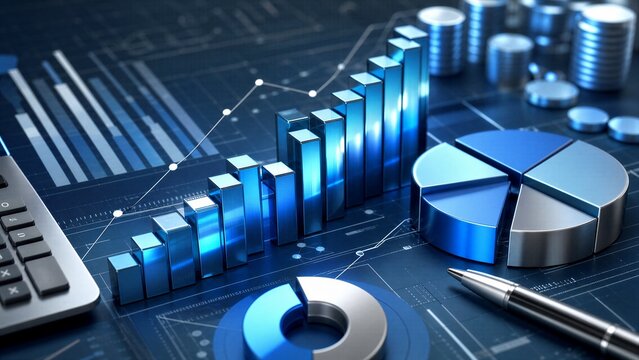 Financial Data Document with Dynamic Graphs and Charts for Market Analysis, Strategic Management, and Predictive Analytics.