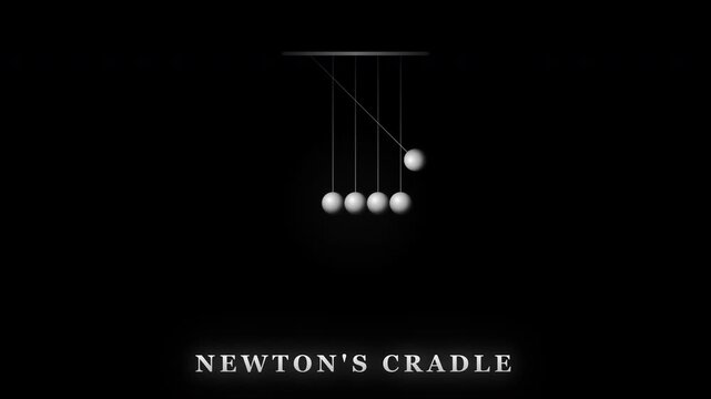 Newton's Cradle Steel Balls Momentum Transfer Collision