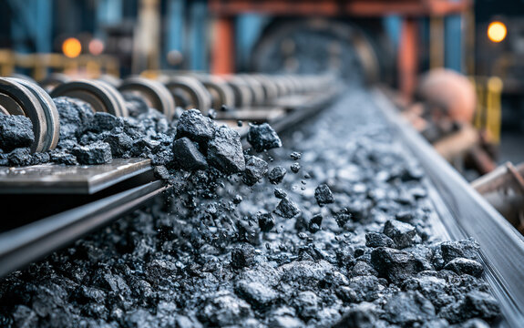 Closeup process on Industry ore mining factory. Magnetite extraction from pulp is based on wet magnetic separation with permanent magnets or electromagnets on iron production