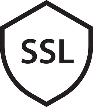 SSL Shield Icon Secure Sockets Layer Protection Graphic