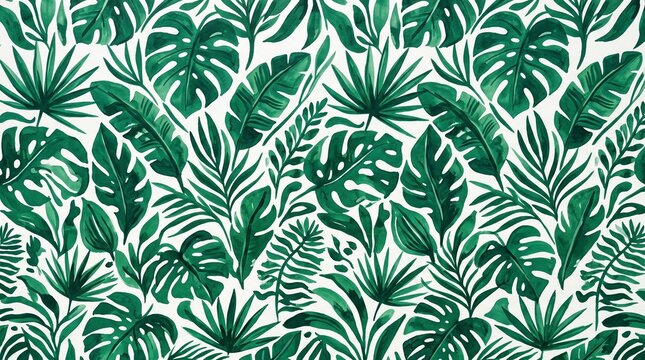 Green Tropical Leaves
