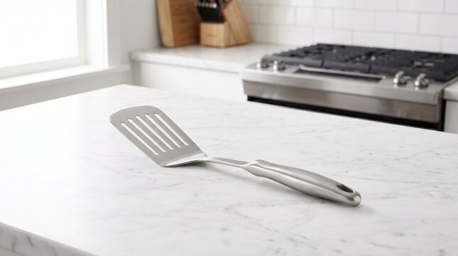 Metal kitchen spatula