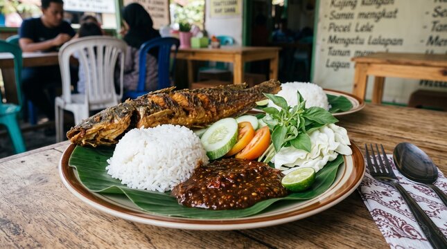 Pecel Lele Indonesian Food