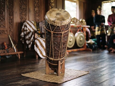 Traditional Indonesian drum