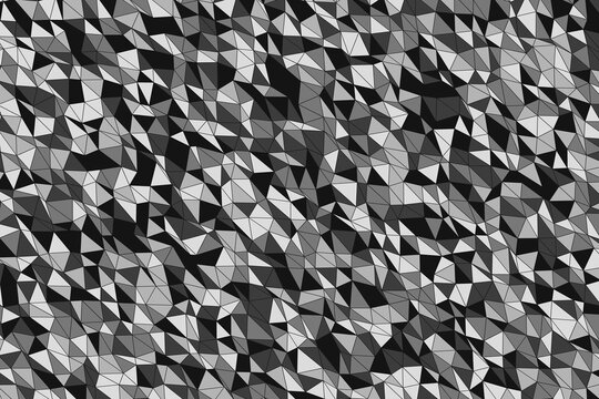 Abstract geometric pattern with black and white triangles