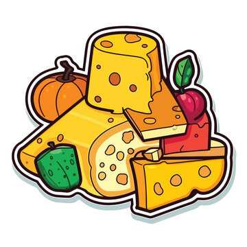 Cheese isolated