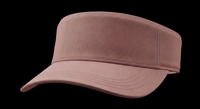 mockup of a dusty rose color visor hat