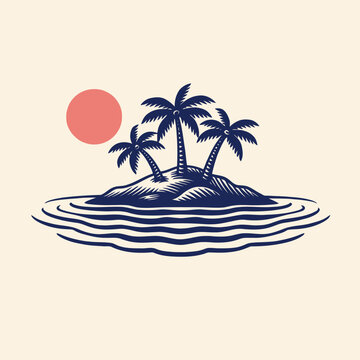 tropical-island-palm-trees
