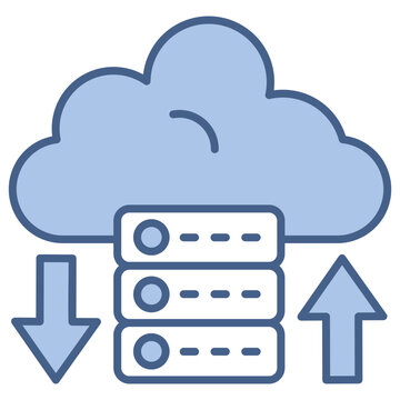 Server Blue Icon