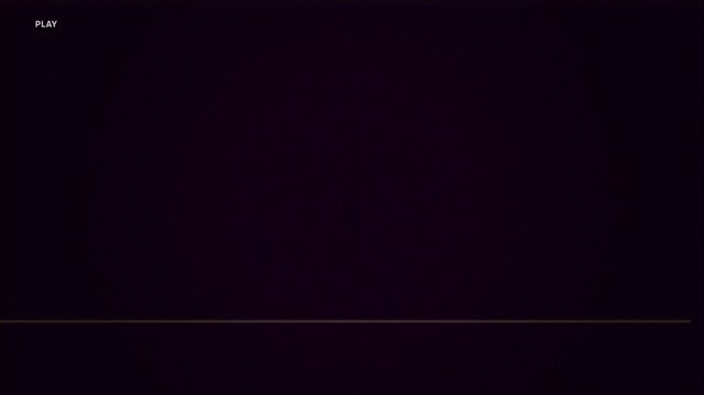 Dark purple background featuring thin horizontal lines with a small play text indicator in the upper left corner