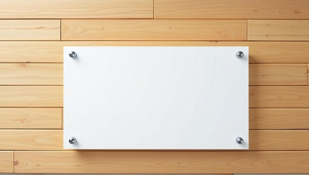 A blank sheet of paper hanging on a clothesline with wooden clothespins