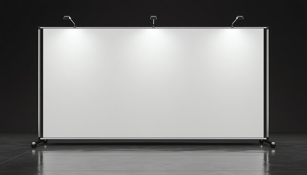 Blank Step and Repeat Telescoping Backdrop Banner
