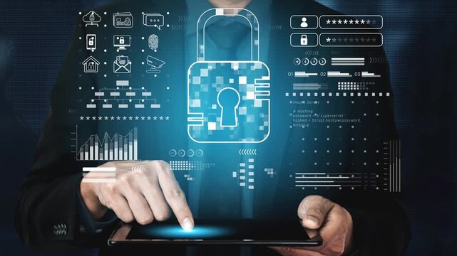 Cyber security system protecting digital infrastructure. Cyber security ensures data safety, prevents breaches, cyber security strengthens defense, and supports secure operations. Marrow