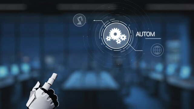 A robotic hand interacts with a global network, symbolizing compliance and highlighting essential elements like regulations and standards in a digital environment. Synapse