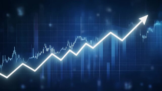 Fluctuating Chart Financial Background