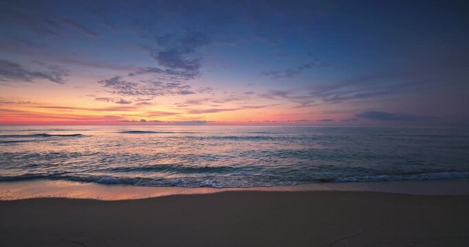 Beautiful cloudscape over the sea, sunrise shot