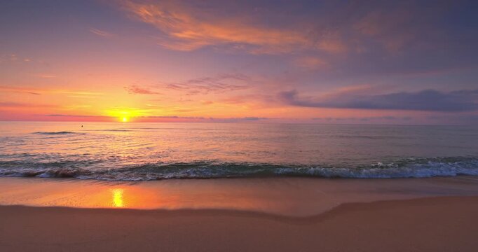 Beautiful cloudscape over the sea, sunrise shot