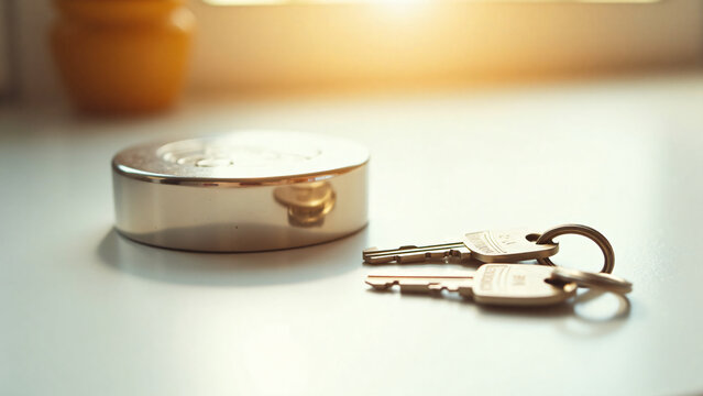 Magnet Attracts Metallic Keys for Marketing Text