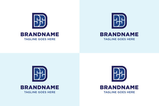 Letters DSS DZS DSZ DZZ Monogram Logo Set