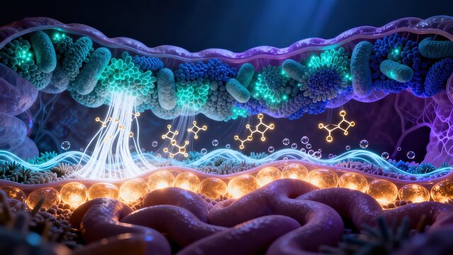 Short-Chain Fatty Acid Production by Gut Microbiome Fermentation in Colon