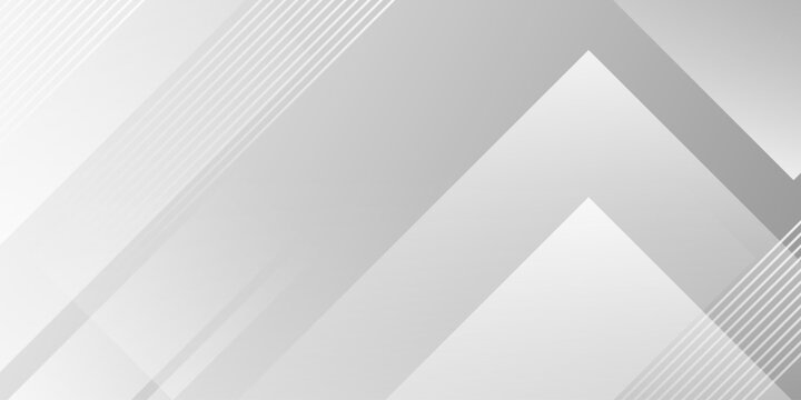 Abstract gray and white geometric background featuring diagonal lines and chevron patterns for corporate presentations and modern digital designs