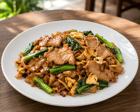 Thai Pad See Ew with Pork