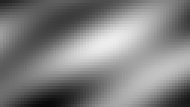 Abstract grayscale pixelated gradient background with soft light diffusion