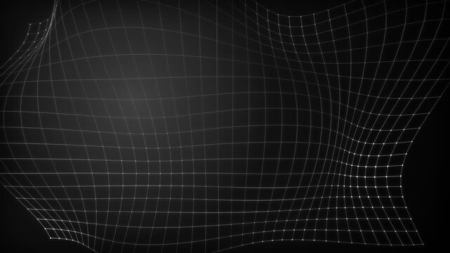 A minimalist abstract digital grid pattern with a central circular void space