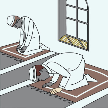 prayer in the mosque