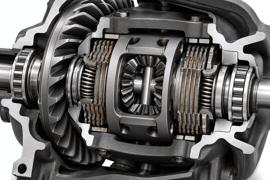 Cutaway limited slip differential with clutch pack assembly