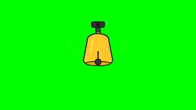 Bright yellow squeeze bottle on green screen animation sequence.