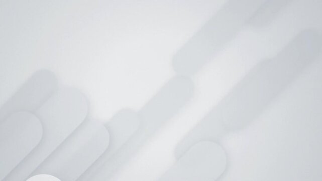 Minimalist white pill shapes sliding seamless loop motion background