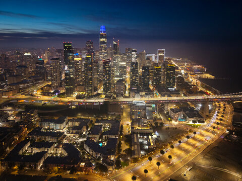 Downtown San Francisco at Night