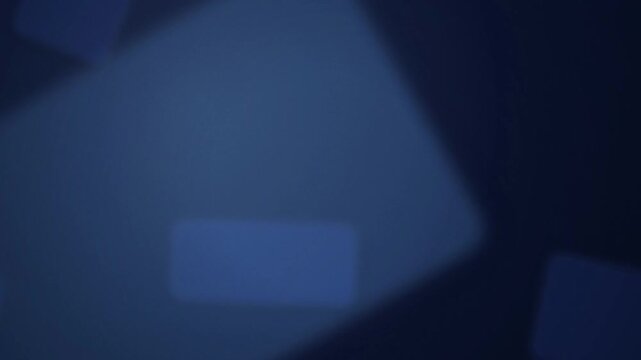 Floating blue rounded squares seamless loop abstract background